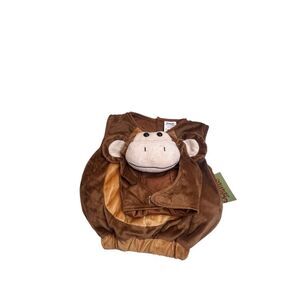 Spirit Halloween Infant Sleeveless Monkey Costume Brown Size 6-12 Months NWT